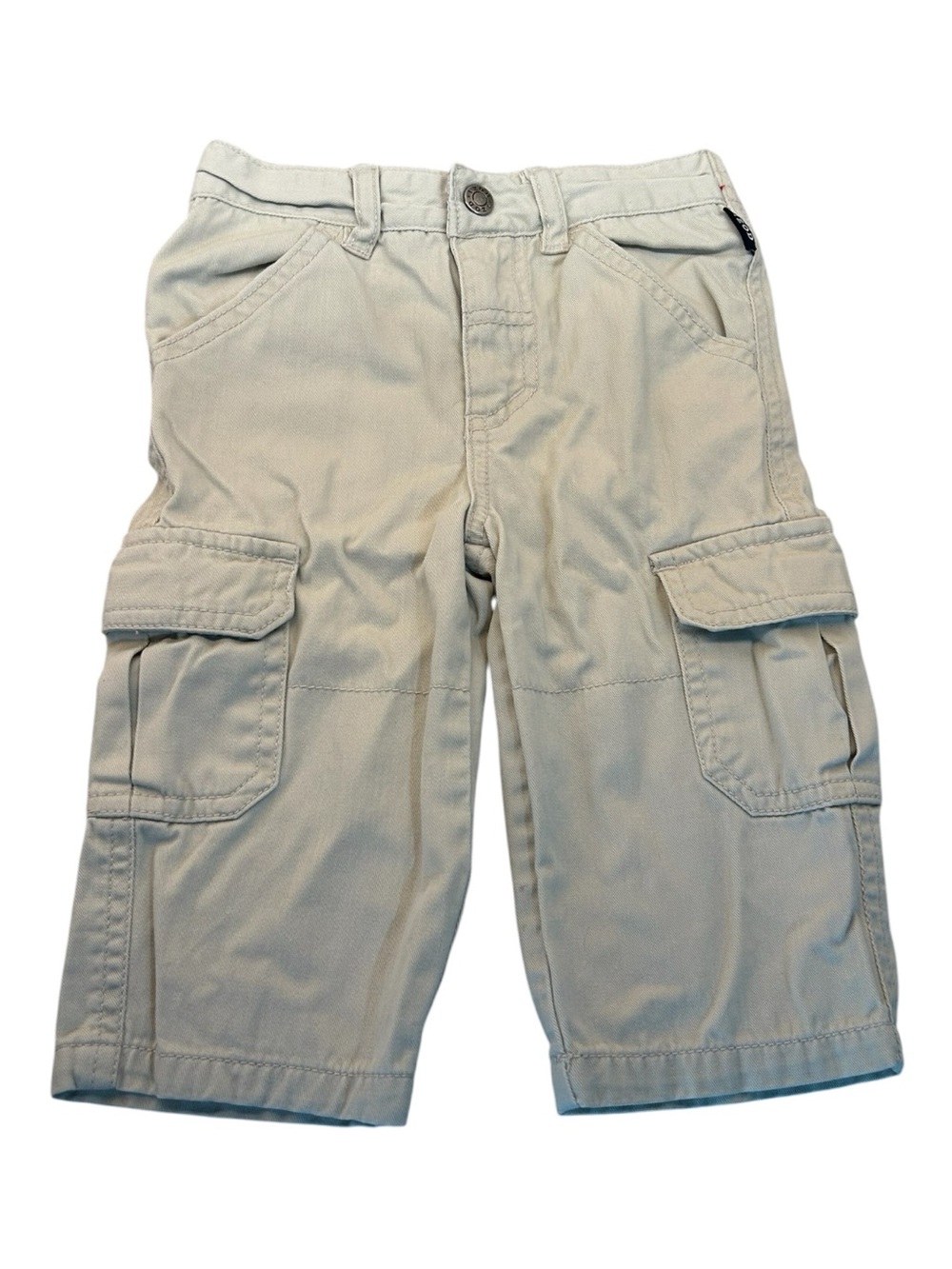 IZOD Y2K Khaki Twill Multi-Pocket Classic Casual Cargo Pants